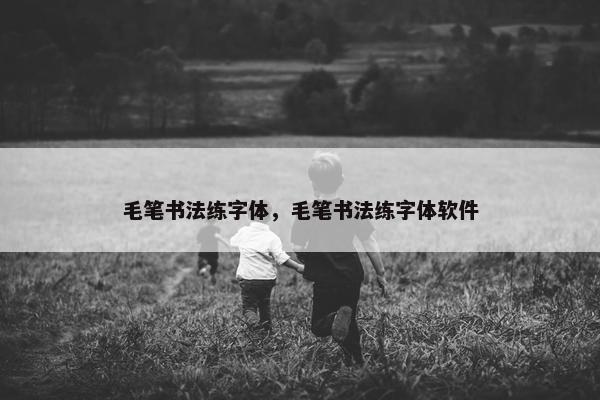 毛笔书法练字体，毛笔书法练字体软件