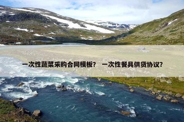 一次性蔬菜采购合同模板？ 一次性餐具供货协议？