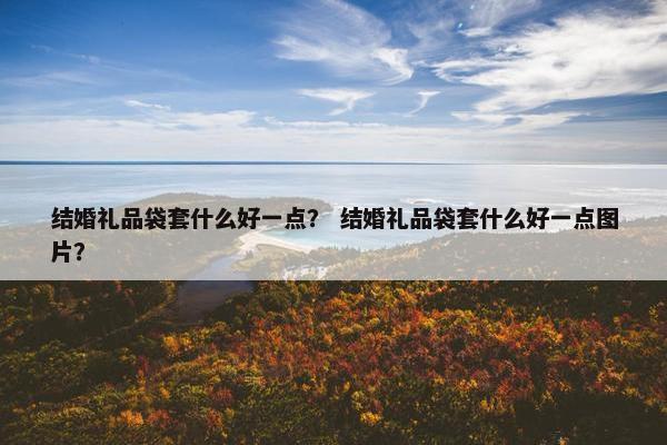 结婚礼品袋套什么好一点？ 结婚礼品袋套什么好一点图片？