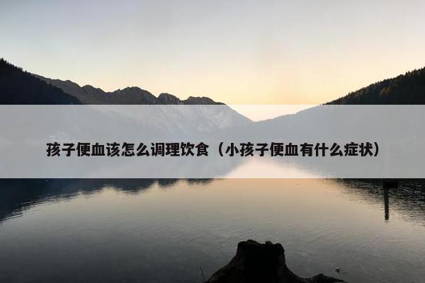 孩子便血该怎么调理饮食（小孩子便血有什么症状）