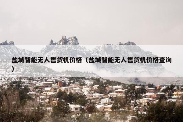 盐城智能无人售货机价格（盐城智能无人售货机价格查询）