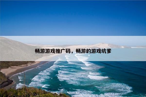 畅游游戏推广码，畅游的游戏坑爹