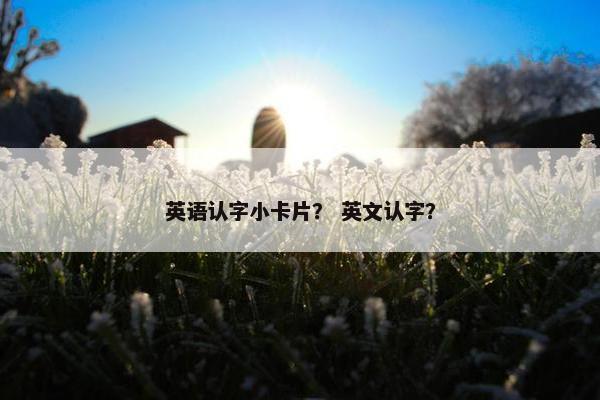 英语认字小卡片？ 英文认字？
