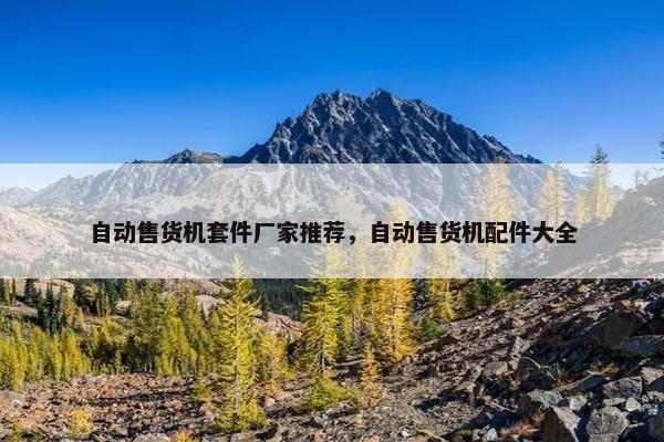 自动售货机套件厂家推荐，自动售货机配件大全