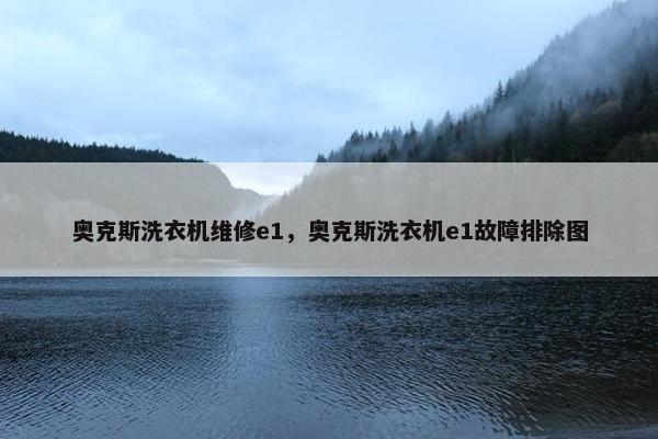 奥克斯洗衣机维修e1，奥克斯洗衣机e1故障排除图