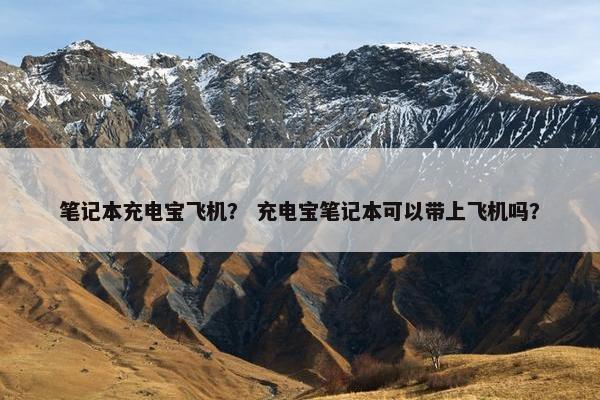 笔记本充电宝飞机？ 充电宝笔记本可以带上飞机吗？