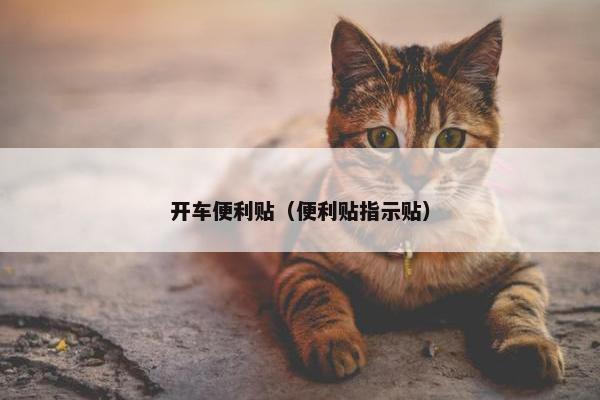 开车便利贴（便利贴指示贴）