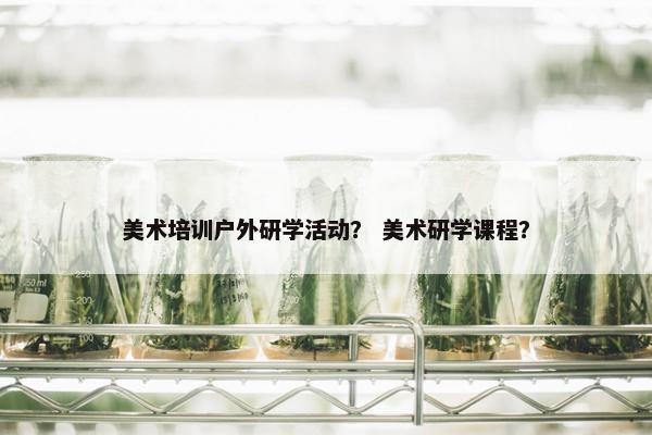 美术培训户外研学活动？ 美术研学课程？