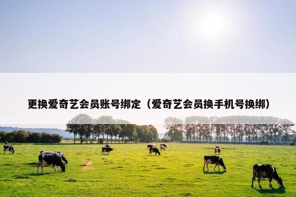 更换爱奇艺会员账号绑定（爱奇艺会员换手机号换绑）