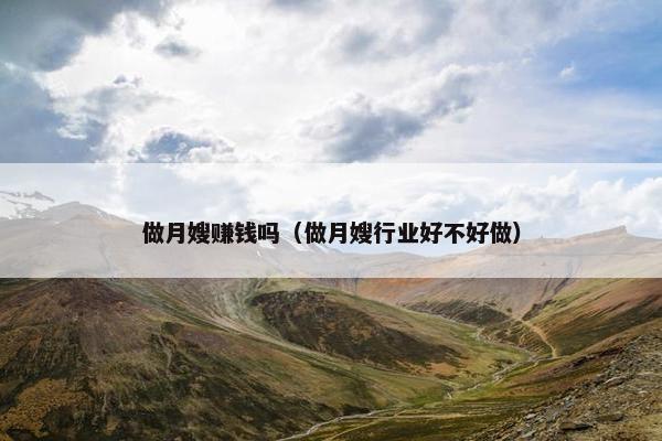 做月嫂赚钱吗（做月嫂行业好不好做）