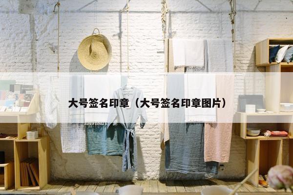 大号签名印章（大号签名印章图片）