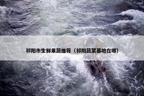 祁阳市生鲜果蔬推荐（祁阳蔬菜基地在哪）
