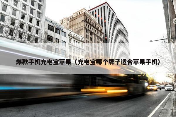 爆款手机充电宝苹果（充电宝哪个牌子适合苹果手机）