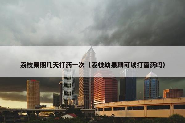 荔枝果期几天打药一次（荔枝幼果期可以打菌药吗）