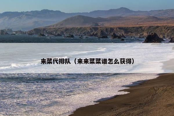 来菜代排队（来来菜菜谱怎么获得）