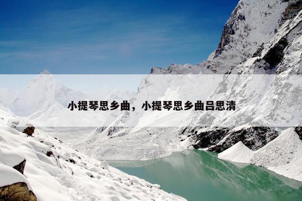 小提琴思乡曲，小提琴思乡曲吕思清