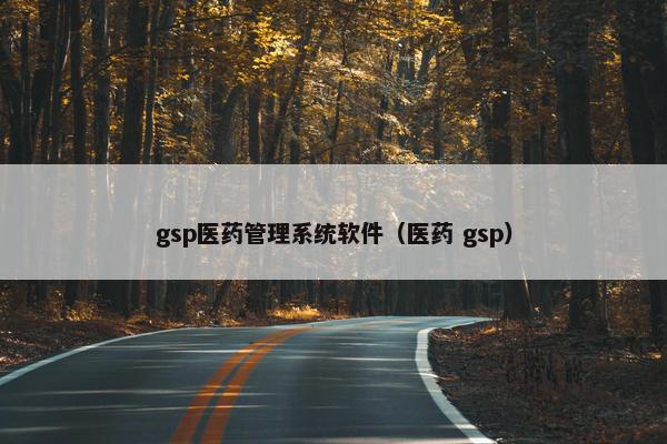 gsp医药管理系统软件（医药 gsp）