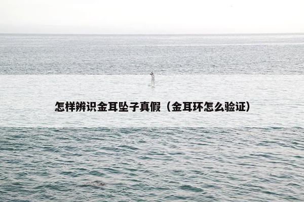 怎样辨识金耳坠子真假（金耳环怎么验证）