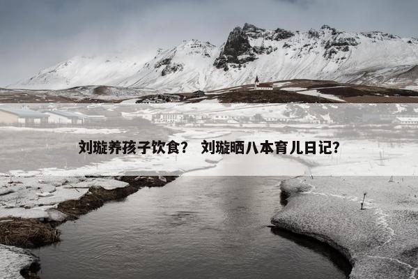 刘璇养孩子饮食？ 刘璇晒八本育儿日记？