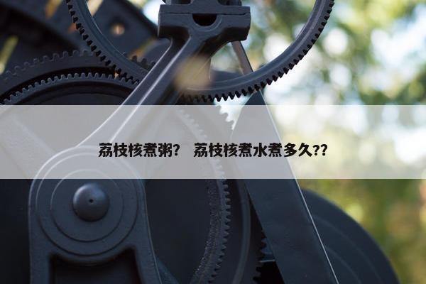 荔枝核煮粥？ 荔枝核煮水煮多久?？