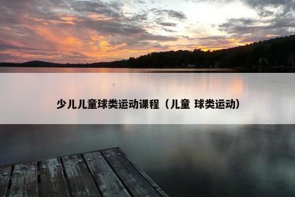 少儿儿童球类运动课程（儿童 球类运动）