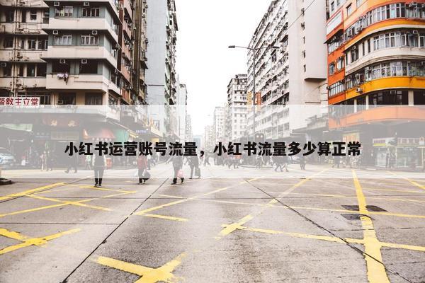 小红书运营账号流量，小红书流量多少算正常