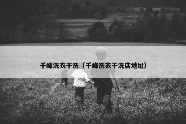 千峰洗衣干洗（千峰洗衣干洗店地址）