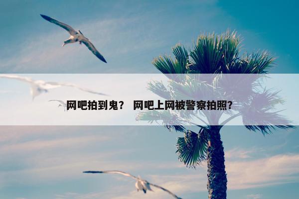 网吧拍到鬼？ 网吧上网被警察拍照？
