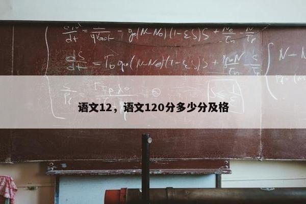 语文12，语文120分多少分及格