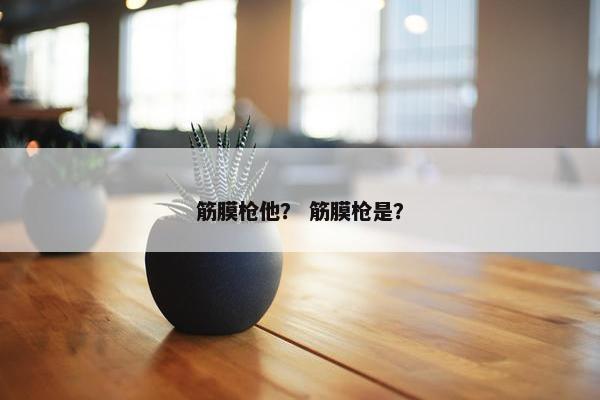 筋膜枪他？ 筋膜枪是？