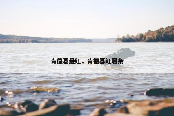 肯德基最红，肯德基红薯条
