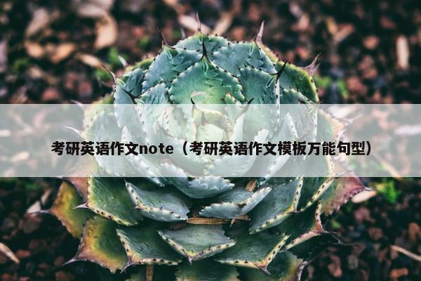 考研英语作文note（考研英语作文模板万能句型）
