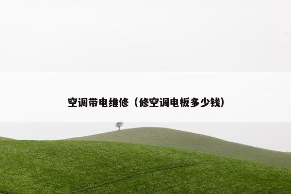 空调带电维修（修空调电板多少钱）