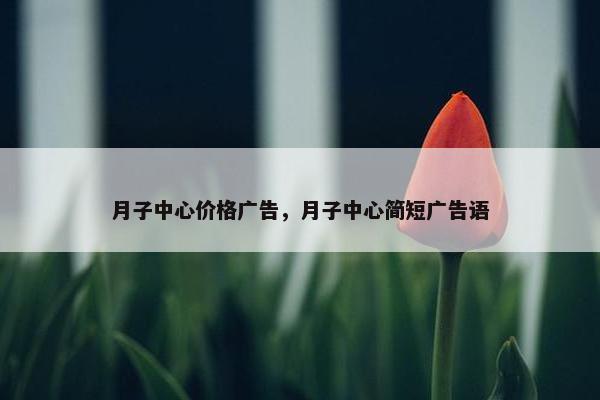 月子中心价格广告，月子中心简短广告语