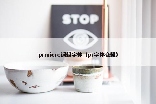 prmiere调粗字体（pr字体变粗）