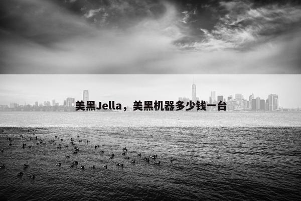 美黑Jella，美黑机器多少钱一台
