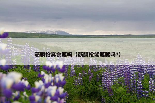 筋膜枪真会瘦吗（筋膜枪能瘦腿吗?）
