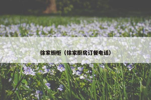 徐家橱柜（徐家厨房订餐电话）