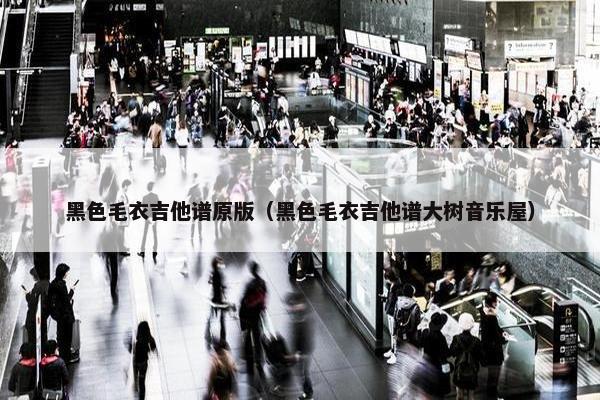 黑色毛衣吉他谱原版（黑色毛衣吉他谱大树音乐屋）