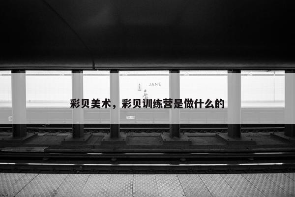 彩贝美术，彩贝训练营是做什么的