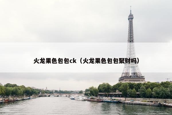 火龙果色包包ck（火龙果色包包聚财吗）