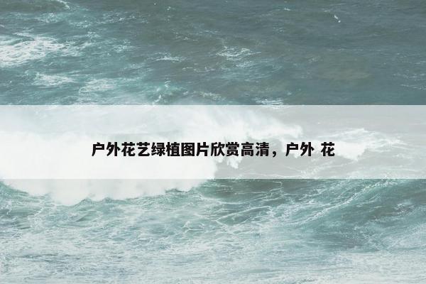 户外花艺绿植图片欣赏高清，户外 花
