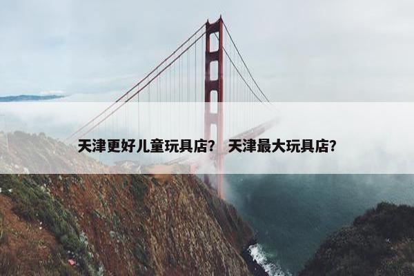 天津更好儿童玩具店？ 天津最大玩具店？