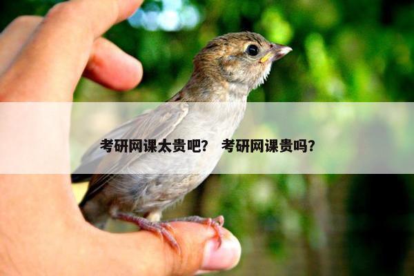 考研网课太贵吧？ 考研网课贵吗？