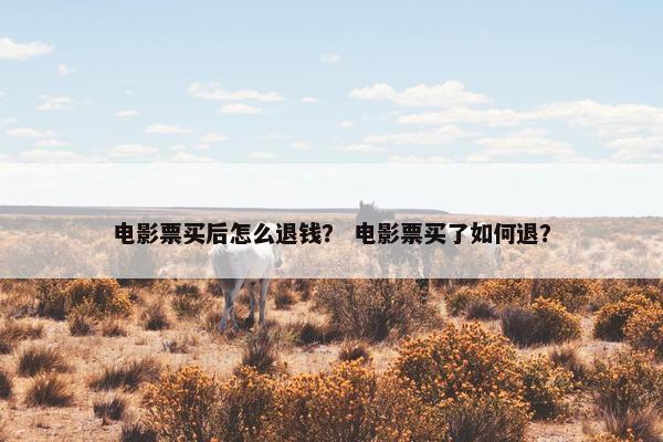 电影票买后怎么退钱？ 电影票买了如何退？