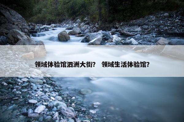 领域体验馆泗洲大街？ 领域生活体验馆？