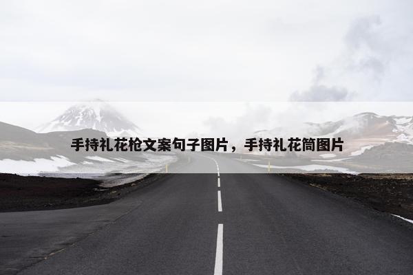 手持礼花枪文案句子图片，手持礼花筒图片