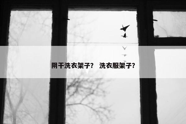 阴干洗衣架子？ 洗衣服架子？