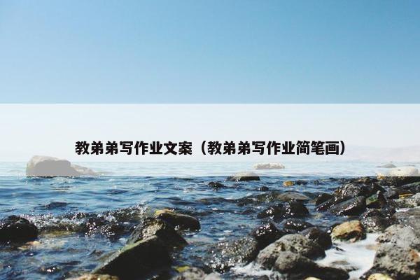 教弟弟写作业文案（教弟弟写作业简笔画）