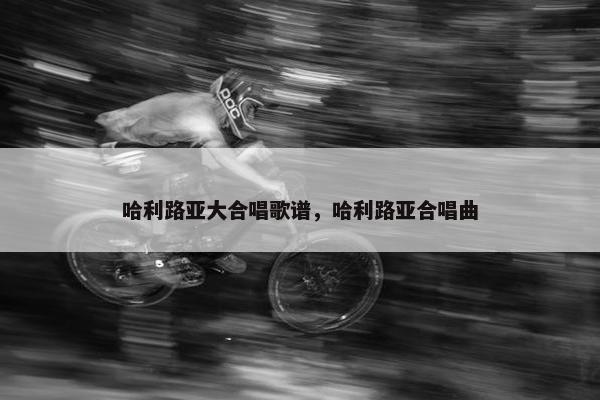 哈利路亚大合唱歌谱，哈利路亚合唱曲